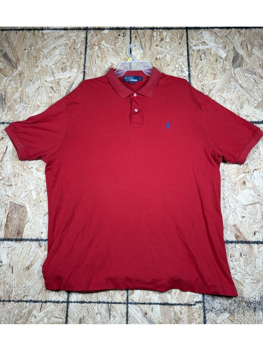 Ralph Lauren Polo Shirt Mens Extra Large Red Blue Pony Short Sleeve
